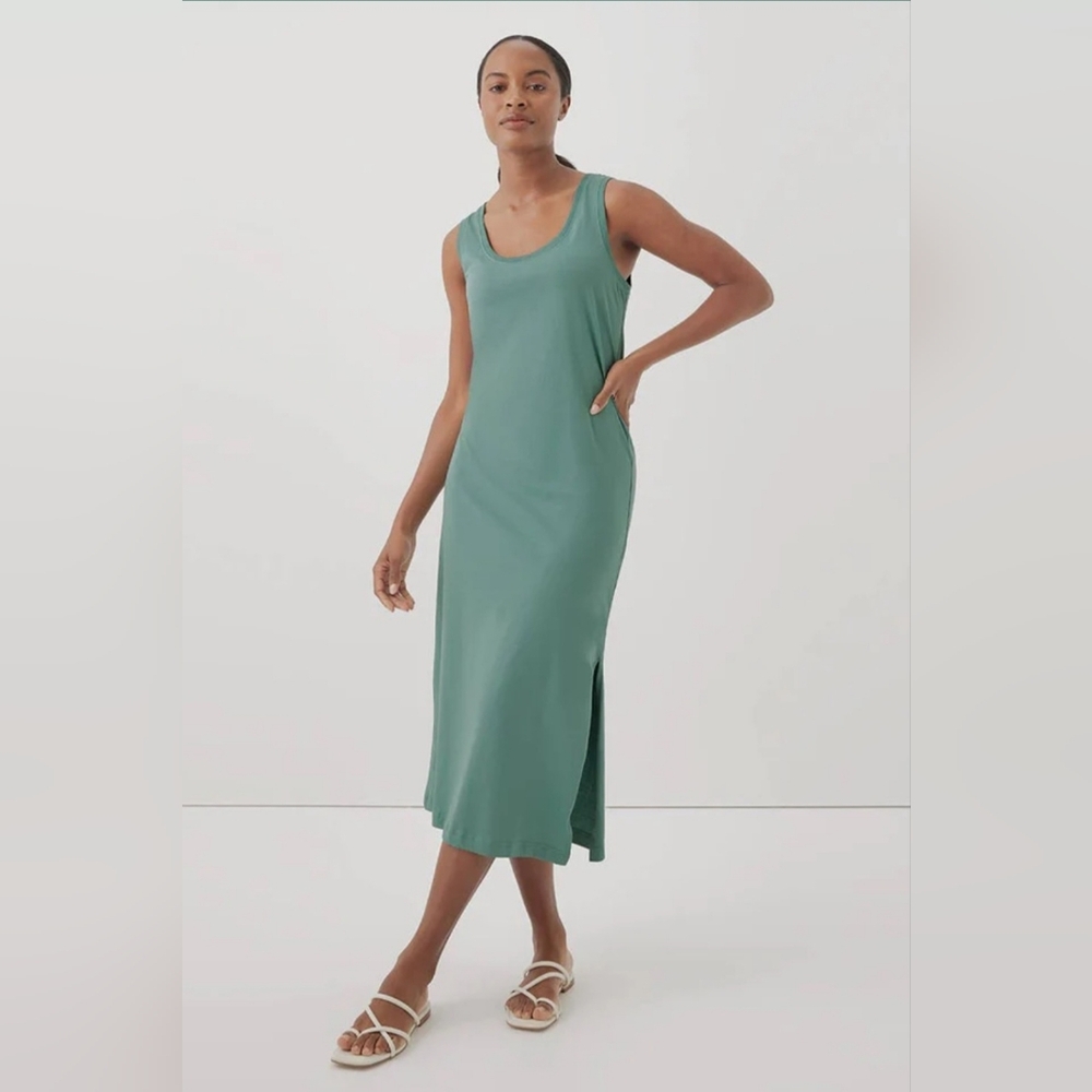 PACT Softspun Tank Midi Dress. Size S
